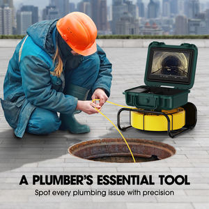 Caméra d'<span class=keywords><strong>Inspection</strong></span> d'Égouts et de Canalisations CCTV, Écran 9'', Objectif 23mm 1080P, DVR 16Go, Endoscope Industriel 50m - Product Image 6