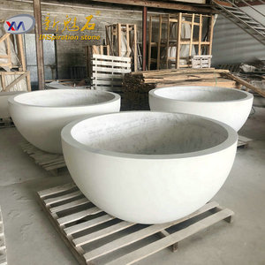 Nuevos Materiales de Construcción de Piedra, Maceta de Flores GRC, Jardinera Grande para Exteriores para Paisajismo - Product Image 3