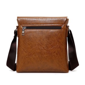 THK0356 <b>Men</b> PU Leather Waterproof Single Shoulder Crossbody <b>Bag</b> Travel Work Business Messenger <b>Bag</b> Shoulder <b>Bag</b> - Product Image 2