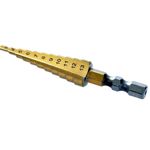 3Pcs Hss Step Drill Bit Set Cone Hole Cutter 4-12mm 4-20mm 4-32mm Titanium Coated Step Cone Drill Bits Punte Per Trapano - Product Image 6