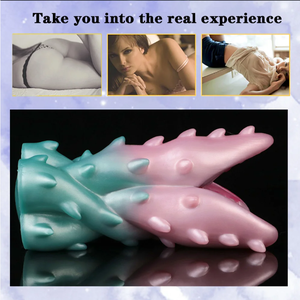 GEEBA Masturbatore Maschile in Silicone Morbido a Forma di Fiore di Vite con Foro Singolo, Giocattolo Sessuale per Adulti, Esercizio Penieno, Vagina Realistica - Product Image 3