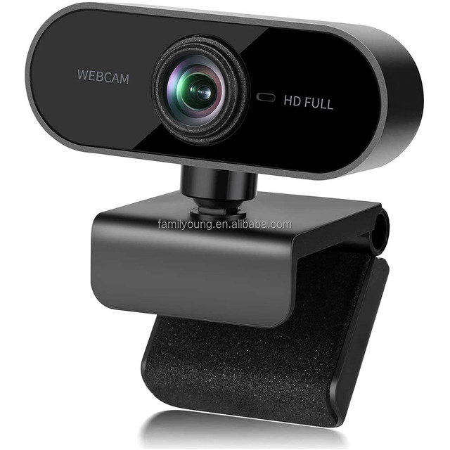 360 Degree Rotation HD Webcam 1080P USB Web Camera With Microphone for PC Game Live Web Cam Video Call Computer Camera Streaming