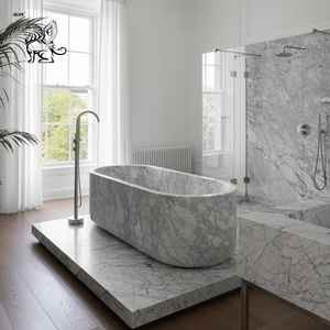 <span class=keywords><strong>Baignoire</strong></span> autoportante en marbre italien sculpté en pierre naturelle décorative pour hôtel BLVE, <span class=keywords><strong>baignoire</strong></span> de trempage pour adultes - Product Image 1
