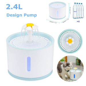 2.4L猫喷泉可更换过滤自动猫喷泉分配器活性炭宠物喷泉 - Product Image 4