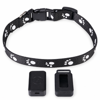 Collier GPS pour animaux de compagnie (chiens et chats) avec positionnement BeiDou Wi-Fi, dispositif compact P03 et sangle à empreintes de pattes