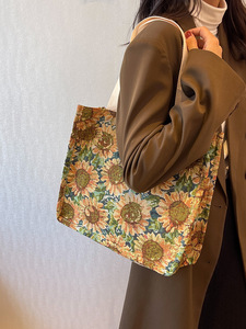 Bolso de Lona Vintage con Bloques de Color, Estilo Pillow, Nueva Colección Invierno 2025 - Product Image 2