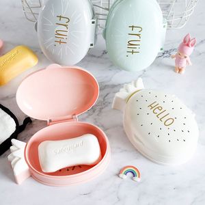 Plastic Drain Layer Travel Washing Box With Lid <b>Seal</b> Leak-Proof Dish Non-Slip Soap Case - Product Image 1