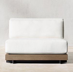 Ngoài trời sang trọng sâu ghế Modular Thiết kế rắn cắt <span class=keywords><strong>sofa</strong></span> đặt bên ngoài đồ nội thất bằng gỗ Tếch - Product Image 5