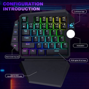 Una mano teclado conjunto con conductor una mano Teclado mecánico - Product Image 2