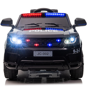 Stock disponibile su misura colore bianco nero telecomando elettrico giro sulla macchina della polizia per esterni