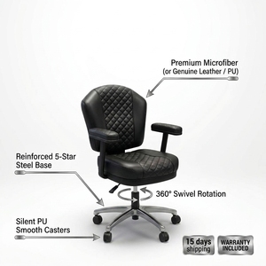 Silla <span class=keywords><strong>de</strong></span> <span class=keywords><strong>Bar</strong></span> para Máquinas <span class=keywords><strong>de</strong></span> Juego <span class=keywords><strong>de</strong></span> Casino con Ruedas, Reposabrazos, Estructura Resistente <span class=keywords><strong>de</strong></span> Calibre 16, Giratoria 360°, Ruedas Silenciosas, Garantía <span class=keywords><strong>de</strong></span> 5 Años, Entrega en 15 Días - Product Image 5