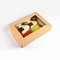 Senang01 nouveau Design emballage en papier à emporter Kraft écologique boîte à Sushi jetable