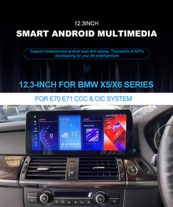 KANOR 12.3 QLED Stereo Android con Carplay, Navigazione GPS e Schermo Touch per BMW X5 E70 X6 E71 CCC CIC - Product Image 2
