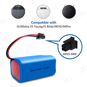 JINTION 18650 6700mAh 7.2V 吸尘器用锂离子充电电池组 2S2P - Product Image 2