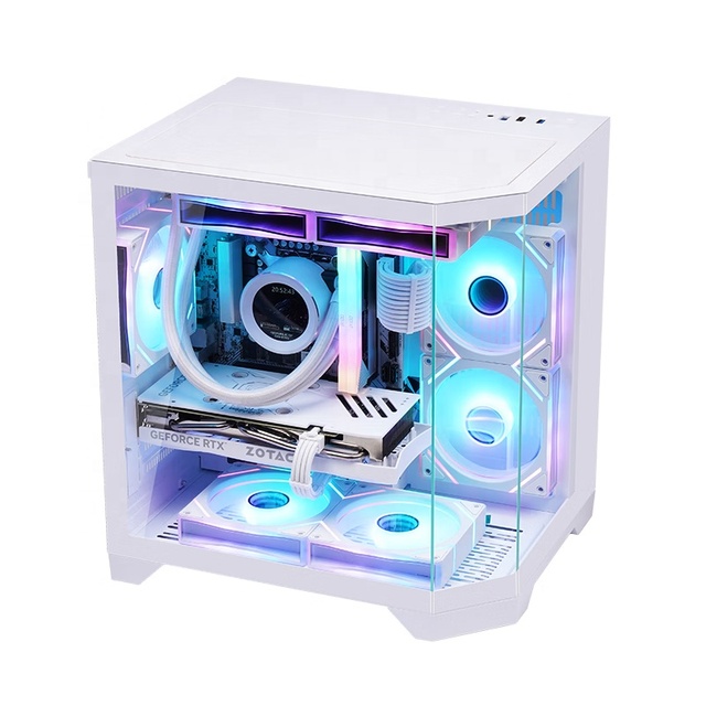 OEM Design Hot Sale Computer Cabinet Pc case Matx Motherboard Support 360 Water Cooler with 650w Power Supply