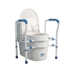Elderly <strong>Mobility</strong> Aids Adjustable 150kg Capacity Powder Coated Bathroom Toilet Safety Rail Tool-free Rehabilitation Therapy - Product Image 1