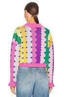 Pull personnalisé Oem Odm pour femmes à motif jacquard Tricots de créateur Cardigan d'hiver tricoté pour filles