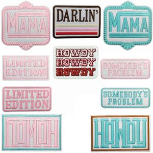 Parches Bordados Personalizados al por Mayor para Sombreros, Estilo Rodeo Western Cowboys Cowgirl, Parches Termoadhesivos para Sombreros de Camionero y Ropa - Product Image 3