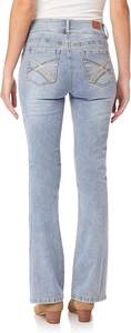Vente en gros ensembles en denim évasé <span class=keywords><strong>2022</strong></span> vestes minces déchirées à jambes larges pantalon baggy <span class=keywords><strong>2023</strong></span> jeans pour femmes de grande taille - Product Image 2