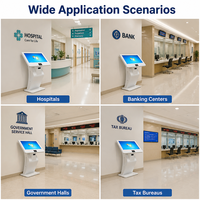 Sistema Inalámbrico de Gestión de Colas con Terminal Interactivo HAUMR, Pantalla Táctil de 32 Pulgadas, Solución de Gestión de Filas para Hospitales y Bancos