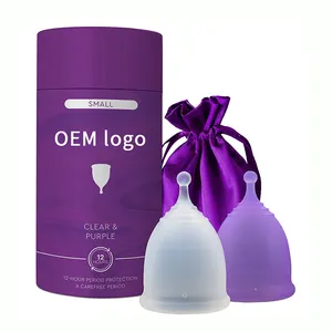 Eco-friendly Feminine Reusabl Free Packaging Boxes Oem Cheap Silicon Period Cup Sterilizer For Woman Period