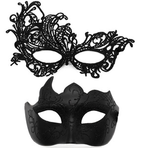 Máscaras de Encaje para <span class=keywords><strong>Mujer</strong></span>, Disfraz de Fiesta de Máscaras Venecianas, Carnaval de Halloween, Impresión Digital, para Adultos - Product Image 6
