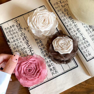 Nouvelle boutonnière en forme de rose séchée tridimensionnelle, épingle à cravate à points pour femmes, broche faite à la main, élégance, accessoires de poitrine - Product Image 1