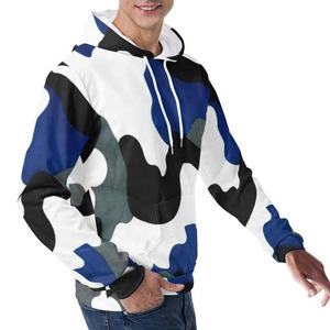 Sudadera con capucha cómoda para hombre con diseño personalizado Colores de bloque Uso al aire libre de secado rápido Ropa informal cómoda - Product Image 3