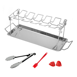 Household Portable Stainless Steel Folding <strong>Chicken</strong> <strong>Leg</strong> Oven Bbq Plate Barbecue <strong>Rack</strong> Durable BBQ <strong>Grill</strong> Tool