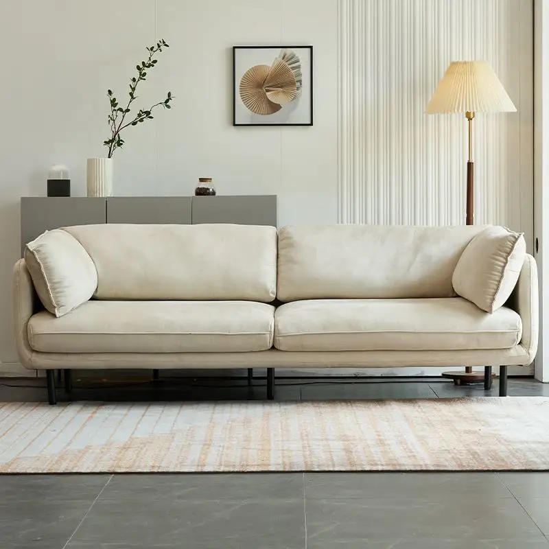 Mobili minimalisti italiani classici in pelle di alta qualità soggiorno divano copertura per 3 2 divani 1 posti divano