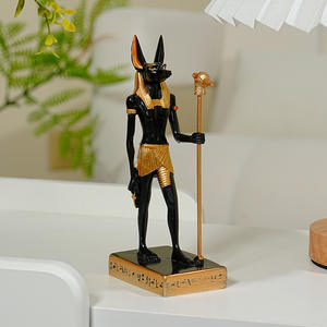 Religioso antiguo dios egipcio estatua Anubis perro Dios ornamento Horus guardián Dios recuerdo resina viaje compañero regalo momia - Product Image 3