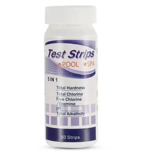 Bandelettes de test pour piscine 5-en-1, <span class=keywords><strong>analyse</strong></span> chimique de l'<span class=keywords><strong>eau</strong></span> pour <span class=keywords><strong>spa</strong></span> et jacuzzi, test de la bromine, de l'alcalinité totale, du pH, du chlore libre et de la dureté - Product Image 4