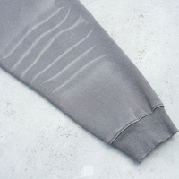 Sweat à Capuche Court et Lourd en Coton d'Automne 400 Gsm Essentiels Homme Logo Personnalisé Surdimensionné de Haute Qualité Délavé et Vieilli par Acide
