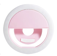 Lampe Téléphone Portable Rechargeable RK12 à Clip et Anneau pour Streaming en Direct, Selfie, Éclairage Beauté, Accessoire de Téléphone Mobile