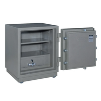 Coffre-fort ignifuge robuste 153 kg, résistance au feu 2 heures, serrure à clé, porte épaisse 1,5 mm, vente en gros usine WOMA, 4 roues en PVC, pour la maison