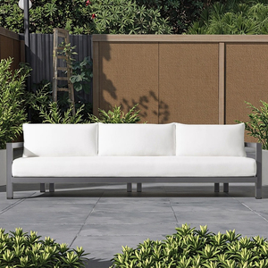 HangKai – ensemble <span class=keywords><strong>de</strong></span> canapés d'extérieur <span class=keywords><strong>de</strong></span> marque OEM/ODM, meubles <span class=keywords><strong>de</strong></span> Patio à cadre métallique, canapé <span class=keywords><strong>de</strong></span> <span class=keywords><strong>jardin</strong></span> trois <span class=keywords><strong>personnes</strong></span> avec coussin <span class=keywords><strong>de</strong></span> siège étanche - Product Image 6