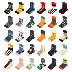 طباعة مخصصة الجاكار القطن الجديدة النساء اللباس المرأة مضحك الجوارب غير تقليدي للرجال - Product Image 4