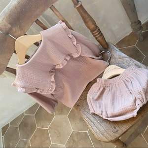 Top estivo per neonati + <span class=keywords><strong>pantaloni</strong></span> per pane 2 pezzi alla moda vestiti per neonate a maniche corte - Product Image 6