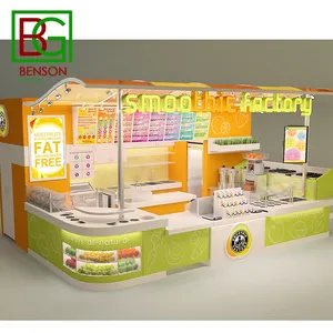 Multi Function Cafe Kiosk For Sale Beverage Kiosk Hot Selling Retail Juice Bar Kiosk In Mall