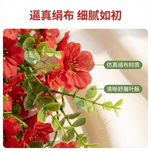 Fleurs artificielles, eucalyptus violet, guirlandes suspendues en plastique, décoration de mariage en plein air, bouquet - Product Image 2