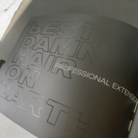 Impression de brochures/livrets personnalisés de luxe avec feuille d'or/UV spot