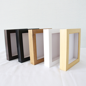 Su misura Eco Friendly di piccola dimensione 5x5 6x6 8x8 10x10 pollici bianco nero colore naturale PS 3D ombra scatola <span class=keywords><strong>cornice</strong></span> - Product Image 5