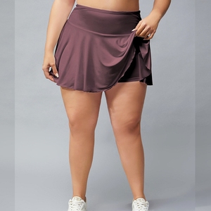 Rok Lipit Wanita Ukuran Besar Pinggang Tinggi, Penjualan Langsung Pabrik, Bahan Cool Dry, Ukuran XL-4XL, Cocok untuk Latihan Tenis, Tersedia dalam Stok - Product Image 1