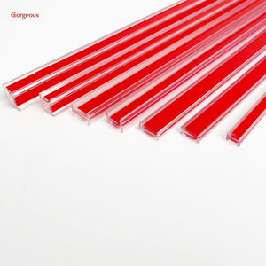 Hai mặt con dấu Dải rõ ràng PC kết nối Thanh minh bạch với 3m tự dính băng của cửa kính khoảng cách điền Con dấu nhựa - Product Image 2