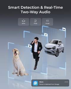 Pour <span class=keywords><strong>Reolink</strong></span> 8MP IK10 caméra à tourelle 4K anti-vandalisme PoE sécurité Vision nocturne détection humaine/véhicule/animal de compagnie caméra IP couleur P337 - Product Image 5