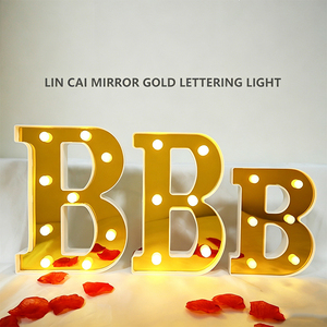 Lettres lumineuses Neonawall à piles pour mariage, anniversaire, fête, Noël ou <span class=keywords><strong>d</strong></span>écoration intérieure - Product Image 1