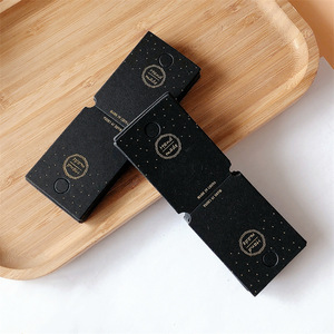 Tarjeta de joyería fina personalizada negra con estampado en caliente, para colgar, cuadrada, para tarjetero de pinzas para el pelo, con impresión en inglés - Product Image 4