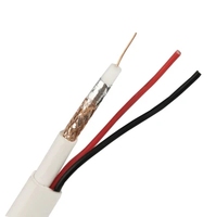 Cable de comunicación Coaxial Siamés, 305m, RG59, RG59, 2c