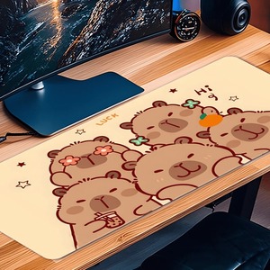 Lucky Capybara Cute Lovely Cool PC Gaming Mouse Pads Gamer Mats Teclado Pad Mat <strong>Laptop</strong> Office Carpet 900X400 - Product Image 3