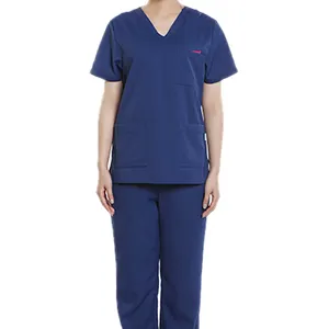 Hot Sale wholesale poly cotton hospital doctor nurses Mens Scrubs Uniform Design Comfortable medical Scrubs Uniform